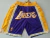 Calça Lakers roxa densa com bolso bordado