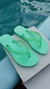 Chinelo Flip Flop Borracha Verde Mint Tira Corrente - comprar online