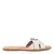 Rasteira Entrelaçadas Couro Nobre Soft Off White - Loja Anabella