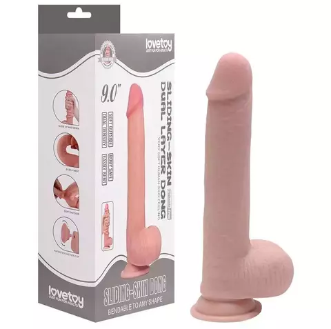 Prótese Realística 23x4Cm Dupla Intensidade Dual Layer Dong Vipmix / COD. V67