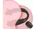 Vibrador Casal Vaginal Anal Clitóris/ 10 vibração/ Recarregável/ Controle (COD. A84)