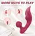 Vibrador Duplo Vaginal e Anal/ Recarregável/ 9 vibrações/ Controle - comprar online