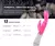 Vibrador duplo ponto G/ 12 vibração/ Prova d'água/ silencioso na internet