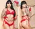Conjunto Tailandês com luvas Vermelho