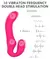 Vibrador feminino duplo 3 motores de vibração/ 10 vibração/ Recarregável/ Controle - SexShopZu