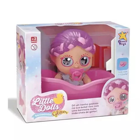 Boneca Little Dolls Banheirinha Glitter 8321