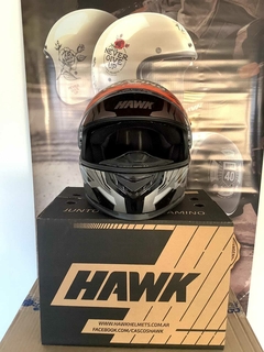 CASCO HAWK RS11 DOBLE VISOR REVO NEGRO + GUANTES DE REGALO - AFSTORE