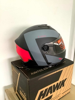 CASCO HAWK T-RACER FUCSIA + GUANTES DE REGALO - AFSTORE