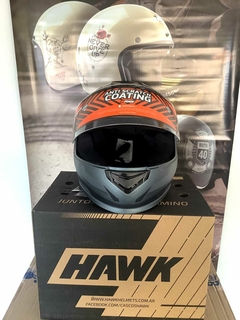 CASCO HAWK RS1 FULL NEGRO/GRIS + GUANTES DE REGALO - comprar online