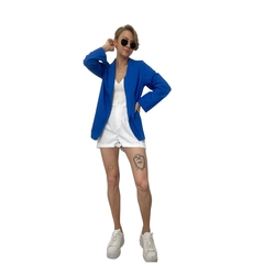 BRLAZER EM LINHO AZUL - P - comprar online