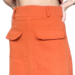 Saia midi em alfaiataria - M - loja online