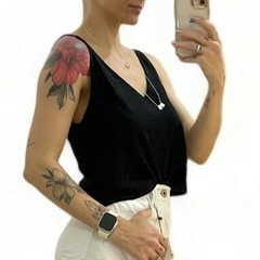 Cropped decote V - P - comprar online