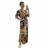 Vestido longo estampado - P