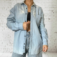 CAMISA JEANS CLARO, MARFINO - P