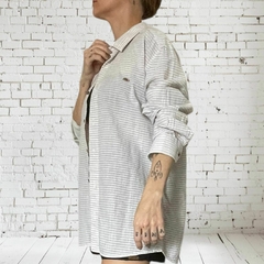 CAMISA LISTRADA AZUL CLARO - G - comprar online