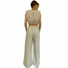 Cropped em alfaiataria - M - comprar online