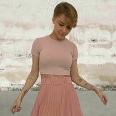 Cropped canelado – P - comprar online