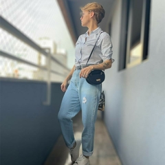 CAMISA AZUL BEBÊ - P