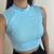 RIBANA CROPPED GOLA ALTA - Mocinha Fashion