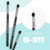 PINCEL P/ESFUMAR PEQUENO B911 - MACRILAN - Mocinha Fashion