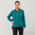 BLUSA XADREZ CREPINHO VERDE