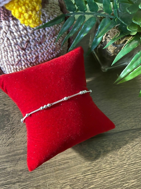 Pulseira Bolinhas 3 para 1 de Prata 925