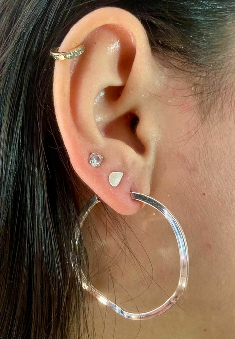 Brinco Argola Fio Ondulado