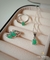 Conjunto De Prata 925 Esmeralda Anel, Brinco e Pingente - comprar online