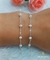 Pulseira De Prata 925 Com Pérolas Separadas