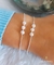 Pulseira De Prata 925 Três Pérolas