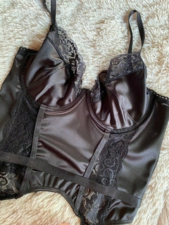 Corset Lycra Satén - Arnés desmontable + less puntilla en internet