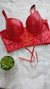 Top de lycra engomada con detalles microtul en internet