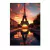 Quadro Decorativo Torre Eiffel Paris ao Pôr do Sol - comprar online