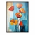 Imagem do Quadro Decorativo Flores Abstrata Pintura a Óleo