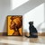 Quadro Decorativo Beleza Afro com Turbante Dourado na internet