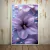Quadro Decorativo de Flores Lilás com Pérolas e Gotas de Orvalho - loja online