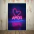 Quadro Decorativo Neon AMOR com Coração Rosa - comprar online