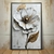 Quadro Decorativo Flor Materica Dourada - comprar online