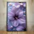 Imagem do Quadro Decorativo de Flores Lilás com Pérolas e Gotas de Orvalho