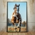 Quadro Decorativo Cavalo Pulando com Força e Garra - loja online