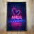 Imagem do Quadro Decorativo Neon AMOR com Coração Rosa