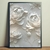 Imagem do Quadro Decorativo Flores em Relevo Branco 3D