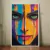 Quadro Decorativo Rosto Pintado Cores Vibrantes - Meu Quadro AI | Quadros Decorativos Exclusivos e Personalizados