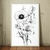 Quadro Decorativo de Flores Artísticas em Preto e Branco