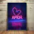 Quadro Decorativo Neon AMOR com Coração Rosa - loja online