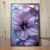 Quadro Decorativo de Flores Lilás com Pérolas e Gotas de Orvalho na internet