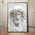 Quadro Decorativo Rosto de Jesus em Textura - comprar online
