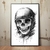 Quadro Decorativo Caveira com Capacete Estilo Street Ink - Meu Quadro AI | Quadros Decorativos Exclusivos e Personalizados