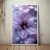 Quadro Decorativo de Flores Lilás com Pérolas e Gotas de Orvalho - Meu Quadro AI | Quadros Decorativos Exclusivos e Personalizados