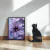 Quadro Decorativo de Flores Lilás com Pérolas e Gotas de Orvalho na internet